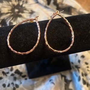 Copper hoop, earrings